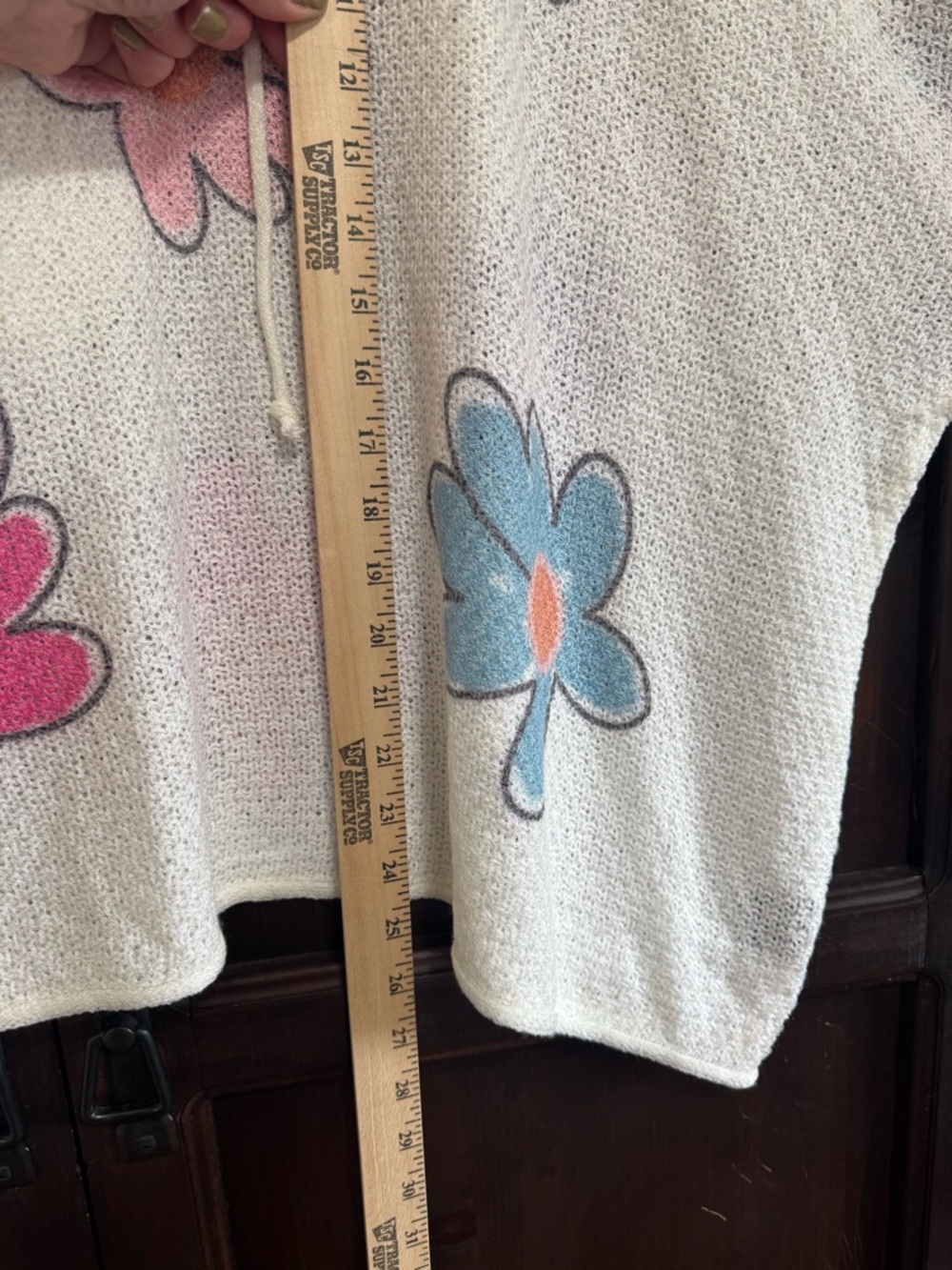 POL Daisy Knit Colorful lightweight Sweater size Large - Picture 8 of 9